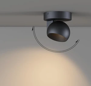 LED Ceiling Light Dimmable Flush Mount Adjustable Ceiling Light Fixture, Directional Spotlight for Pictures Living Room Bedroom Foyer - 3000K 11W 25° Flicker Free (Black) LED Ceiling Light Dimmable Flush Mount Adjustable Ceiling Light Fixture, Directional Spotlight for Pictures Living Room Bedroom Foyer - 3000K 11W 25° Flicker Free (Black)