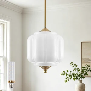 Milk Glass Pendant Light Fixtures, 9.5 Inches Vintage Chandelier Milk Glass Pendant Light Fixtures, 9.5 Inches Vintage Chandelier