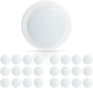 ECOELER 5/6 LED Disk Light, Dimmable LED Recessed Ceiling Lights, 16.5W 1000Lm, 3000K Warm White, Flush Mount Downlight Suitable for J-Box or Recessed Can, ETL & FCC Listed, 24 Pack ECOELER 5/6 LED Disk Light, Dimmable LED Recessed Ceiling Lights, 16.5W 1000Lm, 3000K Warm White, Flush Mount Downlight Suitable for J-Box or Recessed Can, ETL & FCC Listed, 24 Pack