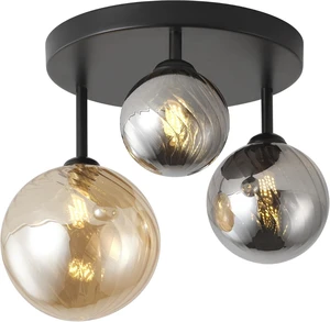 ANYLOVE Modern Chandelier 3-Light Industrial Ceiling Lights Fixture 12" Black Semi Flush Mount Ceiling Light with G9 Base Lights Fixture for Dining Room Bedroom Foyer Hallway Living Room ANYLOVE Modern Chandelier 3-Light Industrial Ceiling Lights Fixture 12" Black Semi Flush Mount Ceiling Light with G9 Base Lights Fixture for Dining Room Bedroom Foyer Hallway Living Room