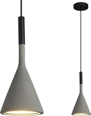 Farmhouse Black Pendant Light Fixtures 1-Light Concrete Industrial Kitchen Island Pendant Lighting for Dining Room Bedroom Hallway Pendant Ceiling Lamp Farmhouse Black Pendant Light Fixtures 1-Light Concrete Industrial Kitchen Island Pendant Lighting for Dining Room Bedroom Hallway Pendant Ceiling Lamp