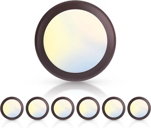 ECOELER Bronze LED Disk Light, 6in 5CCT Dimmable LED Recessed Ceiling Lights, 16.5W 1100Lm High Brightness 5 Color Temperatures Selectable for Kitchen, Hallway, Porch, ETL Listed, 6 Pack ECOELER Bronze LED Disk Light, 6in 5CCT Dimmable LED Recessed Ceiling Lights, 16.5W 1100Lm High Brightness 5 Color Temperatures Selectable for Kitchen, Hallway, Porch, ETL Listed, 6 Pack