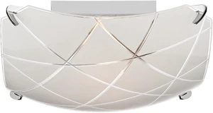Lattice 13 3/4" Wide Chrome Frosted Glass Flush Mount Ceiling Light Fixture Lattice 13 3/4" Wide Chrome Frosted Glass Flush Mount Ceiling Light Fixture