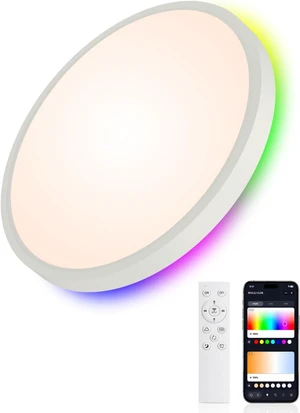 Smart RGB Ceiling Light 12 Inch RGBCCT WiFi App Voice Control Smart RGB Ceiling Light 12 Inch RGBCCT WiFi App Voice Control
