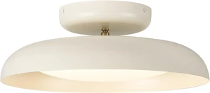 Dimmable LED Ceiling Light, Brass Accent, 15.7 inch Semi Flush Mount Dimmable LED Ceiling Light, Brass Accent, 15.7 inch Semi Flush Mount