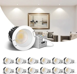 Aosclex 12 Pack 2'' White 5CCT Anti-Glare Canless LED Recessed Downlight Aosclex 12 Pack 2'' White 5CCT Anti-Glare Canless LED Recessed Downlight