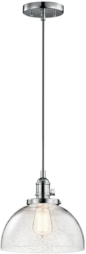 Kichler Avery Goblet Mini Pendant Light, Seeded Glass, Chrome Kichler Avery Goblet Mini Pendant Light, Seeded Glass, Chrome