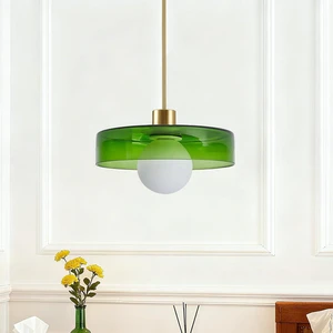 Pendant Lights Kitchen Island: Mid-Century Modern Hanging Light Fixture - Glass Pendant Lamp for Entryway Dining Room Over Table Bedside (Green, 25cm/9.84inch) Pendant Lights Kitchen Island: Mid-Century Modern Hanging Light Fixture - Glass Pendant Lamp for Entryway Dining Room Over Table Bedside (Green, 25cm/9.84inch)