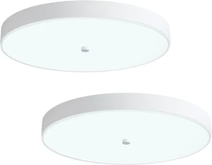 2 Pack 12 Inch LED Flush Mount Ceiling Light, Modern White Ceiling Light with Metal Frame and Tempered Glass Shade for Bedroom Laundry Kitchen, 30W 6300K 2 Pack 12 Inch LED Flush Mount Ceiling Light, Modern White Ceiling Light with Metal Frame and Tempered Glass Shade for Bedroom Laundry Kitchen, 30W 6300K