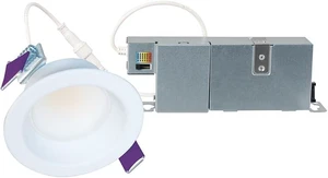 HALO LCR 2 inch Recessed Smooth Canless LED Downlight, 800 Lumens, 6CCT HALO LCR 2 inch Recessed Smooth Canless LED Downlight, 800 Lumens, 6CCT