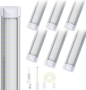4FT 6 Pack Super Bright LED Shop Light 60W 9000LM 6000K Garage Light 4FT 6 Pack Super Bright LED Shop Light 60W 9000LM 6000K Garage Light