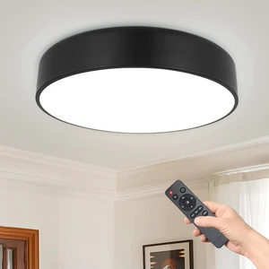 Kalium 13" Flush Mount Ceiling Light Fixture with Remote 18W Dimmable 3CCT