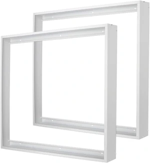 2 Pcs 2x2FT Aluminum Surface Mount Kit for LED Flat Panel Light, Surface Mounting Bracket Kit, 24"x 24" Ceiling Light Frame, Good for Panel and Drop Ceiling Troffer Light Fixtures 2 Pcs 2x2FT Aluminum Surface Mount Kit for LED Flat Panel Light, Surface Mounting Bracket Kit, 24"x 24" Ceiling Light Frame, Good for Panel and Drop Ceiling Troffer Light Fixtures