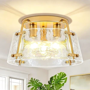 Gold Semi Flush Mount Ceiling Light Entryway Hallway Light Fixtures Gold Semi Flush Mount Ceiling Light Entryway Hallway Light Fixtures