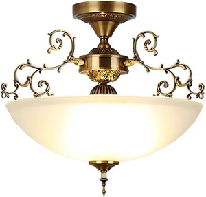The 16-inch Wide Glass Circular White Glass Ceiling lamp E26 Screw-Type 3-lamp is Suitable for Lighting in Living Rooms, Kitchens, foyers, bedrooms, Balconies and corridors The 16-inch Wide Glass Circular White Glass Ceiling lamp E26 Screw-Type 3-lamp is Suitable for Lighting in Living Rooms, Kitchens, foyers, bedrooms, Balconies and corridors