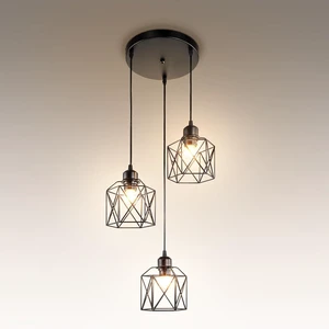 ASD Black Pendant Light Fixture - 3xE26 120V ETL Modern Pendant Lights Kitchen Island, Industrial Hallway, Living Room, Kitchen Island Lighting, Hanging Dining Room Light Fixtures Over Table ASD Black Pendant Light Fixture - 3xE26 120V ETL Modern Pendant Lights Kitchen Island, Industrial Hallway, Living Room, Kitchen Island Lighting, Hanging Dining Room Light Fixtures Over Table