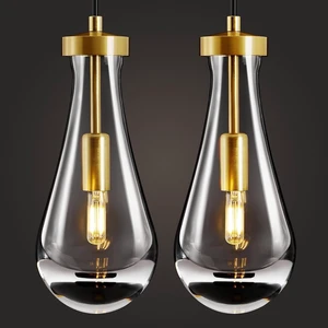 Raindrop Pendant Lights Kitchen Island,2 Pack Crystal Gold Hanging Lighting Raindrop Pendant Lights Kitchen Island,2 Pack Crystal Gold Hanging Lighting