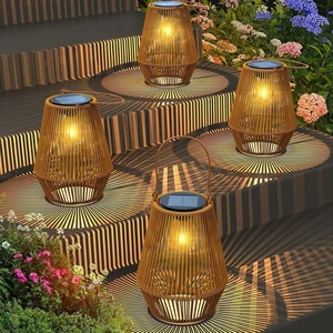 Solar Lanterns Outdoor Waterproof, Solar Lights Outdoor 4 Pack Solar Lanterns Outdoor Waterproof, Solar Lights Outdoor 4 Pack