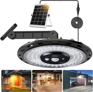 Solar Light Indoor Outdoor, 3000LM Solar Shed Light Rotation Design, Waterproof 5 Modes (2 for All Day Lighting) Motion Sensor, Dimmable Remote for Barn Patio Chicken Coop Gazebo Garage Solar Light Indoor Outdoor, 3000LM Solar Shed Light Rotation Design, Waterproof 5 Modes (2 for All Day Lighting) Motion Sensor, Dimmable Remote for Barn Patio Chicken Coop Gazebo Garage