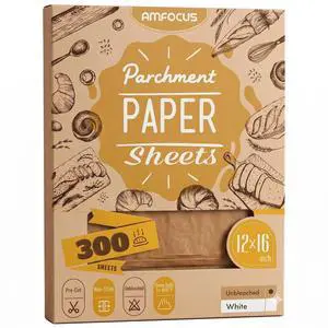 300 PCS Unbleached Parchment Paper Sheets for Baking 12x16 Inches, Non-Stick and Non-Toxic Precut Parchment Sheets for Oven, Cooking, Grilling, Air Fryer and Steaming - Fit for Half Sheet Pans 300 PCS Unbleached Parchment Paper Sheets for Baking 12x16 Inches, Non-Stick and Non-Toxic Precut Parchment Sheets for Oven, Cooking, Grilling, Air Fryer and Steaming - Fit for Half Sheet Pans