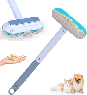 4 in 1 Pet Hair Remover, Reusable, Effective Cat and Dog Hair Removal Cleaning Tool with 17-Inch Extra Long Handle Multifunctional Fur Lint Brush for Couch, Furniture, Carpet, Clothes, Bedding 4 in 1 Pet Hair Remover, Reusable, Effective Cat and Dog Hair Removal Cleaning Tool with 17-Inch Extra Long Handle Multifunctional Fur Lint Brush for Couch, Furniture, Carpet, Clothes, Bedding