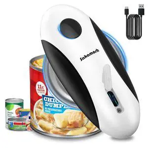 Rechargeable Electric Can Opener for Seniors | Cordless Rechargeable, One-Touch Operation, Smooth Edge, Perfect for Seniors, Arthritis, Fit Most Cans for Home Kitchen Rechargeable Electric Can Opener for Seniors | Cordless Rechargeable, One-Touch Operation, Smooth Edge, Perfect for Seniors, Arthritis, Fit Most Cans for Home Kitchen