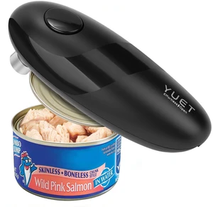 Electric Can Opener, Battery Powered Automatic One-Touch Can Opener with Magnetic Lid Lifter, Universal Electric Tin Opener for Round Oval Square Cans, 4 AA Batteries Required (Not Included) Electric Can Opener, Battery Powered Automatic One-Touch Can Opener with Magnetic Lid Lifter, Universal Electric Tin Opener for Round Oval Square Cans, 4 AA Batteries Required (Not Included)