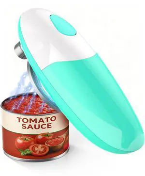 Electric Can Opener, One-Touch Automatic Can Opener Easy Side Cut All Can Sizes with Smooth Edge, Handsfree Battery Operated Kitchen Gadget Safe for Seniors & Arthritis Electric Can Opener, One-Touch Automatic Can Opener Easy Side Cut All Can Sizes with Smooth Edge, Handsfree Battery Operated Kitchen Gadget Safe for Seniors & Arthritis