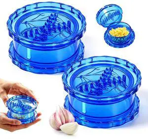 2 Pcs Manual Garlic Twister Mincer, Multi-Functional Transparent Crusher Mincer Grinder for Garlic, Onion, Ginger, Herbs, Nuts, Impact Resistant Kitchen Gadget & Home Accessory 2 Pcs Manual Garlic Twister Mincer, Multi-Functional Transparent Crusher Mincer Grinder for Garlic, Onion, Ginger, Herbs, Nuts, Impact Resistant Kitchen Gadget & Home Accessory