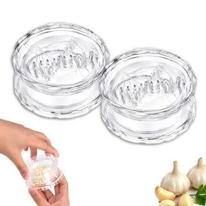2PCS Clear Manual Garlic Twister and Ginger Mincer Tool,Manual Garlic Twister and Mincer for Garlics, Onion, Ginger, Herbs, Nuts, Impact Resistant Kitchen Gadget & Home Accessory 2PCS Clear Manual Garlic Twister and Ginger Mincer Tool,Manual Garlic Twister and Mincer for Garlics, Onion, Ginger, Herbs, Nuts, Impact Resistant Kitchen Gadget & Home Accessory