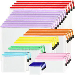 32pcs Mesh Zipper Pouch Bags, 8 Sizes, 8 Colors Zipper Pouches for Organizing, Board Game, Travel, Office, File Storage 32pcs Mesh Zipper Pouch Bags, 8 Sizes, 8 Colors Zipper Pouches for Organizing, Board Game, Travel, Office, File Storage