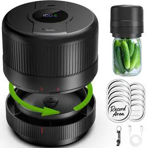 Mason Jar Vacuum Sealer Kit, Electric Sealer for Wide, Regular Mouth Mason Jars, Portable Vacuum Sealer for Jars, Birthday Gift for Her, Gifts for Mom, Grandma Mason Jar Vacuum Sealer Kit, Electric Sealer for Wide, Regular Mouth Mason Jars, Portable Vacuum Sealer for Jars, Birthday Gift for Her, Gifts for Mom, Grandma