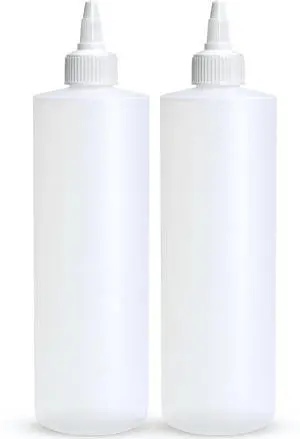 Condiment Squeeze Bottles, 16 OZ Empty Squirt Bottle with Twist Top Cap, Leak Proof - Great for Ketchup, Mustard, Syrup, Sauces, Dressing, Oil, Arts and Crafts, BPA FREE Plastic - 2 PACK Condiment Squeeze Bottles, 16 OZ Empty Squirt Bottle with Twist Top Cap, Leak Proof - Great for Ketchup, Mustard, Syrup, Sauces, Dressing, Oil, Arts and Crafts, BPA FREE Plastic - 2 PACK