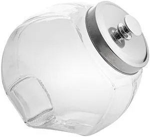 Glass Candy Jar 1 Count 0.56 Gallon Wide Opening Airtight Storage Jar - Kitchen Ingredient Container - Clear Glass Candy Jar 1 Count 0.56 Gallon Wide Opening Airtight Storage Jar - Kitchen Ingredient Container - Clear