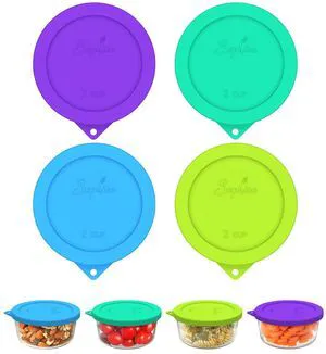 2 Cup Silicone Lids Replacement for Pyrex & Anchor Hocking 7200-PC | Food Grade Silicone, LeakproofAirtight Lids, Dishwasher Microwave Safe(4 pack) 2 Cup Silicone Lids Replacement for Pyrex & Anchor Hocking 7200-PC | Food Grade Silicone, LeakproofAirtight Lids, Dishwasher Microwave Safe(4 pack)