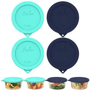 4 Cup Silicone Lids Replacement for Pyrex & Anchor Hocking 7201-PC | Food Grade Silicone, LeakproofAirtight Lids, Dishwasher Microwave Safe(4 pack) 4 Cup Silicone Lids Replacement for Pyrex & Anchor Hocking 7201-PC | Food Grade Silicone, LeakproofAirtight Lids, Dishwasher Microwave Safe(4 pack)