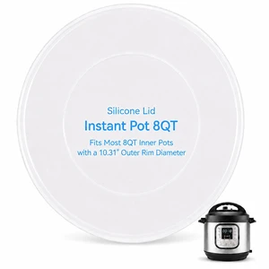 Silicone Lid for Instant Pot 8 Quart, Airtight For Food Storage | Airtight & Reusable. Microwave, Freezer & Dishwasher Safe. Keeps food fresh.Translucent design. Silicone Lid for Instant Pot 8 Quart, Airtight For Food Storage | Airtight & Reusable. Microwave, Freezer & Dishwasher Safe. Keeps food fresh.Translucent design.
