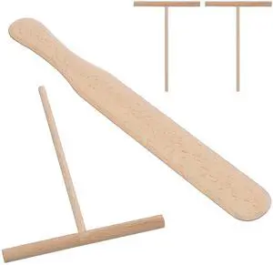 Crepe Spreader and Crepe Spatula Kit Set of 4 Crepes Tools 1Pc Wooden Spatula and 3Pcs 4.7-inch T-shaped Tool, Fit for Any Size Pan Maker, Wooden Crepes Tools Kit Crepe Spreader and Crepe Spatula Kit Set of 4 Crepes Tools 1Pc Wooden Spatula and 3Pcs 4.7-inch T-shaped Tool, Fit for Any Size Pan Maker, Wooden Crepes Tools Kit