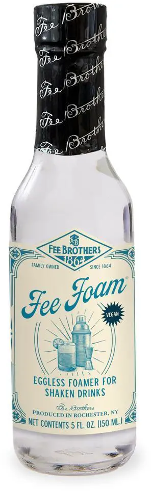 Fee Foam Cocktail Foamer, 5 Fl Oz (Pack of 1) | Egg Substitute Mixer Often in Sours and Fizzes, Vegan-Friendly, Gluten Free Fee Foam Cocktail Foamer, 5 Fl Oz (Pack of 1) | Egg Substitute Mixer Often in Sours and Fizzes, Vegan-Friendly, Gluten Free