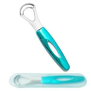 Stainless Steel Tongue Scraper,Tongue Cleaner for Adults,Blue | Ergonomic Tongue Scrubber to Removes Tongue Gunk & Bad Breath, Design with Portable Storage Case for Home & Travel Oral Care Stainless Steel Tongue Scraper,Tongue Cleaner for Adults,Blue | Ergonomic Tongue Scrubber to Removes Tongue Gunk & Bad Breath, Design with Portable Storage Case for Home & Travel Oral Care