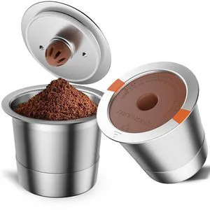 K Cup Reusable Coffee Pods, Stainless Steel Reusable K Cups Compatible with Keurig 1.0 & 2.0 Coffee Machines Brewers Refillable K Cups (2 Pack) K Cup Reusable Coffee Pods, Stainless Steel Reusable K Cups Compatible with Keurig 1.0 & 2.0 Coffee Machines Brewers Refillable K Cups (2 Pack)