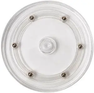4 inch Small Lazy Susan Turntable Acrylic Ball Bearing Rotating Tray for Spice Rack Table Cake Kitchen Pantry Decorating Bathrooms, 20-lb Load Capacity (360 Rotation) Transparent 4 inch Small Lazy Susan Turntable Acrylic Ball Bearing Rotating Tray for Spice Rack Table Cake Kitchen Pantry Decorating Bathrooms, 20-lb Load Capacity (360 Rotation) Transparent