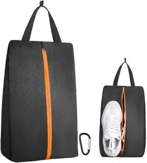 Golf Shoes Bag, Smell-Proof & Waterproof Cleat Bag for Travel | Keeps Dirty Shoes Off Clean Gear, With Smooth Zipper & Carry Handle, Fits Shoes Up to Size 14, Ideal for Golf, Soccer & Gym Golf Shoes Bag, Smell-Proof & Waterproof Cleat Bag for Travel | Keeps Dirty Shoes Off Clean Gear, With Smooth Zipper & Carry Handle, Fits Shoes Up to Size 14, Ideal for Golf, Soccer & Gym