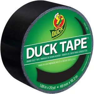 Brand 1265013 Color Duct Tape, Single Roll, Black Brand 1265013 Color Duct Tape, Single Roll, Black