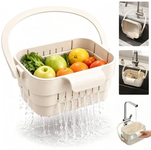 Foldable Hanging Sink Drain Basket, 2026 Upgraded Foldable Kitchen Sink Strainer, Hanging Foldable Fruit and Vegetable Filter Basket, Suitable for Kitchen Sinks, Easy to Store, Space-Saving (White) Foldable Hanging Sink Drain Basket, 2026 Upgraded Foldable Kitchen Sink Strainer, Hanging Foldable Fruit and Vegetable Filter Basket, Suitable for Kitchen Sinks, Easy to Store, Space-Saving (White)
