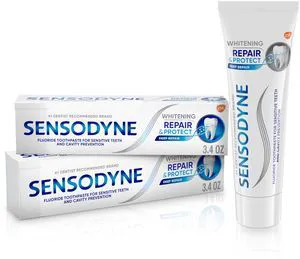 Repair and Protect Whitening Toothpaste, 3.4 oz (Pack of 2) | Toothpaste for Sensitive Teeth and Cavity Prevention Repair and Protect Whitening Toothpaste, 3.4 oz (Pack of 2) | Toothpaste for Sensitive Teeth and Cavity Prevention