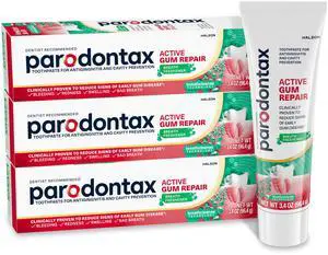 Active Gum Repair Breath Freshener Toothpaste, 3x3.4 oz Active Gum Repair Breath Freshener Toothpaste, 3x3.4 oz