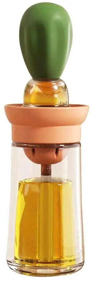 Oil Dispenser with Brush - Glass Olive Oil Dispenser for Kitchen, 2 IN 1 Oil Dispenser Bottle with Silicone Basting Brush for Cooking Vinegar Sauce BBQ Grill Frying, T-OB21, Green Oil Dispenser with Brush - Glass Olive Oil Dispenser for Kitchen, 2 IN 1 Oil Dispenser Bottle with Silicone Basting Brush for Cooking Vinegar Sauce BBQ Grill Frying, T-OB21, Green