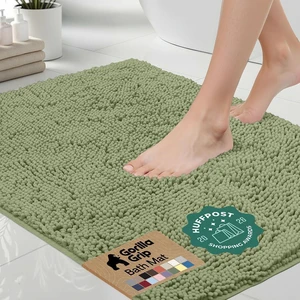 Bath Rug Mat for Bathroom, Absorbent Chenille 24x17 Sage Green | Soft Thick Quick Dry Microfiber Mats, Rubber Backing, Machine Washable Tub and Shower Floor Rugs, Home Decor Essentials Bath Rug Mat for Bathroom, Absorbent Chenille 24x17 Sage Green | Soft Thick Quick Dry Microfiber Mats, Rubber Backing, Machine Washable Tub and Shower Floor Rugs, Home Decor Essentials