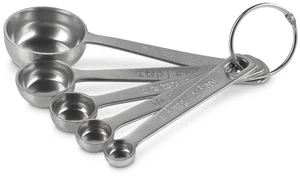 Stainless Steel Measuring Spoons, Set of 5 Stainless Steel Measuring Spoons, Set of 5